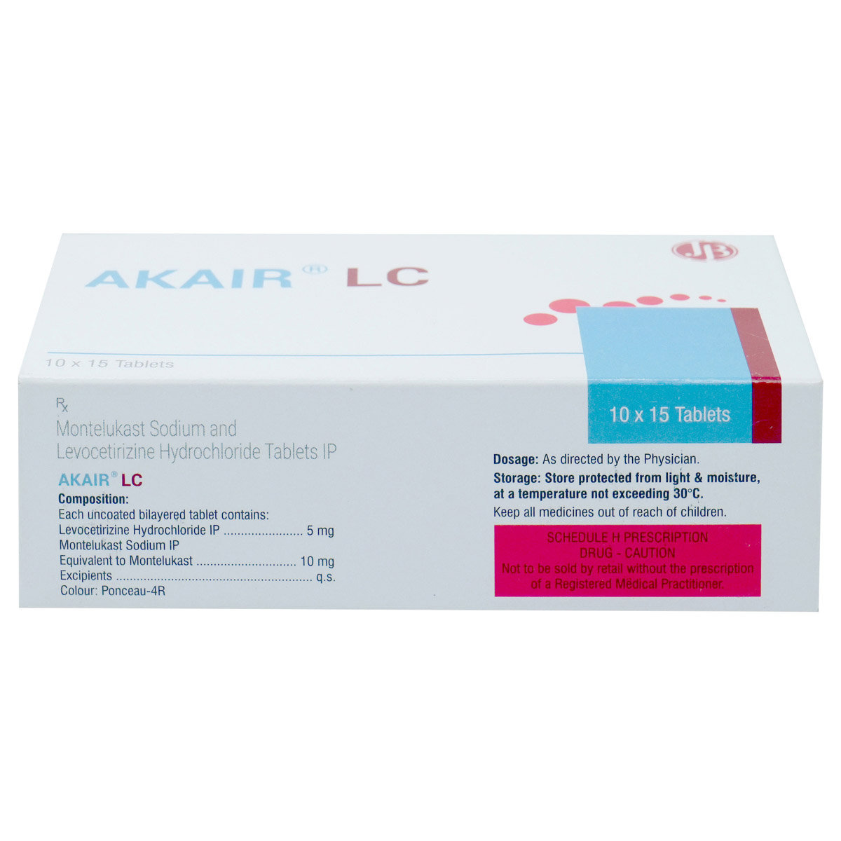 Akair LC Tablet 15's, Pack of 15 TabletS Akair LC Tablet 15's, Pack of 15 TabletS