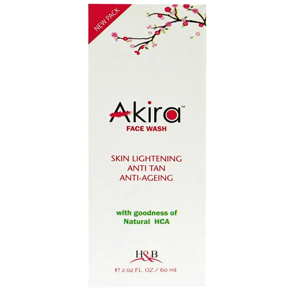 Akira Skin Lightening Face Wash 60 ml, Pack of 1