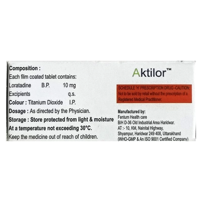 Aktilor Tablet 10's, Pack of 10 TabletS