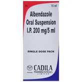 Albendazole Oral Suspension 10 ml, Pack of 1 SUSPENSION