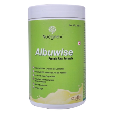 Albuwise Vanilla Powder 300 gm, Pack of 1