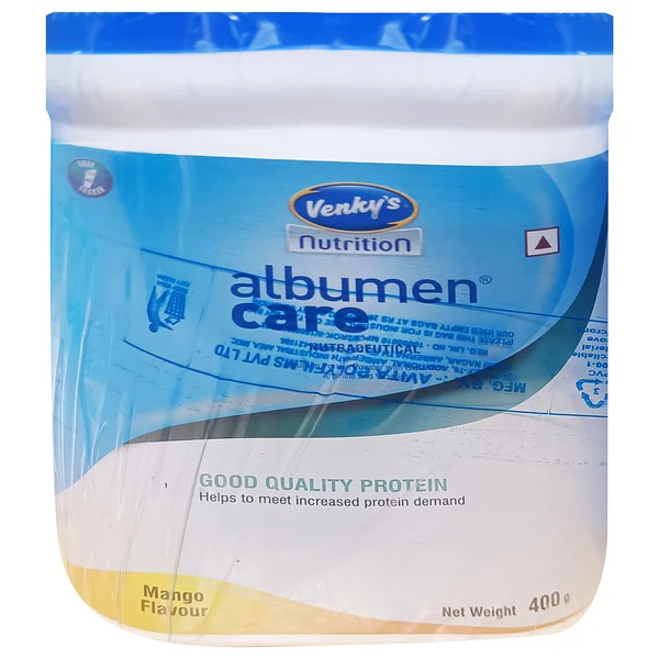 Venkys Albumen Care Mango Flavour, 400 gm Jar