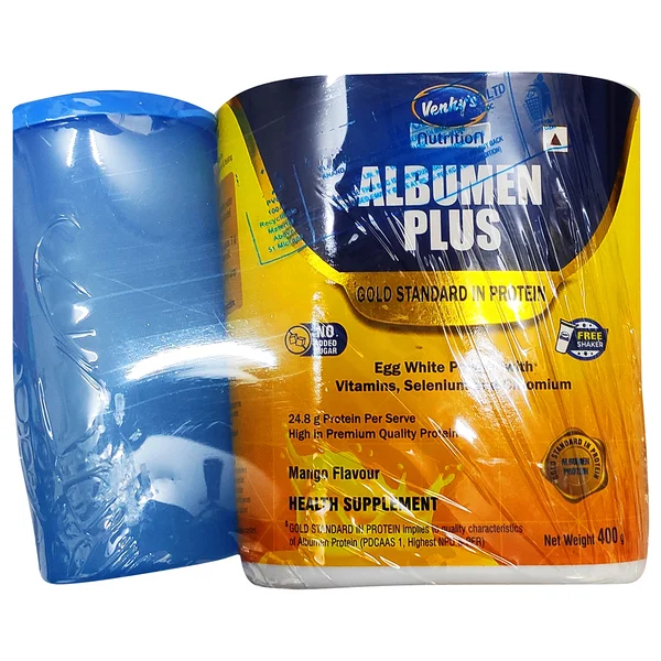 Albumen Plus Sugar Free Mango Flavour Powder, 400 gm