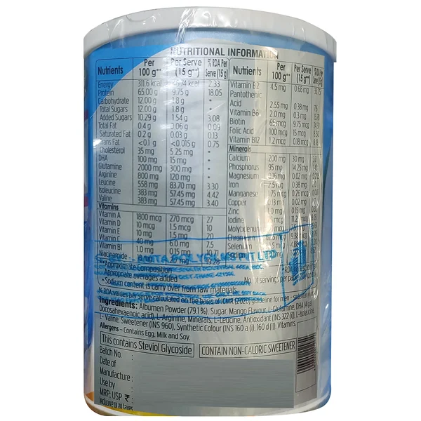 Albumen Care Mango Flavour Protein Powder, 300 gm Tin