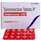 Aldactone 100 Tablet 15's, Pack of 15 TABLETS