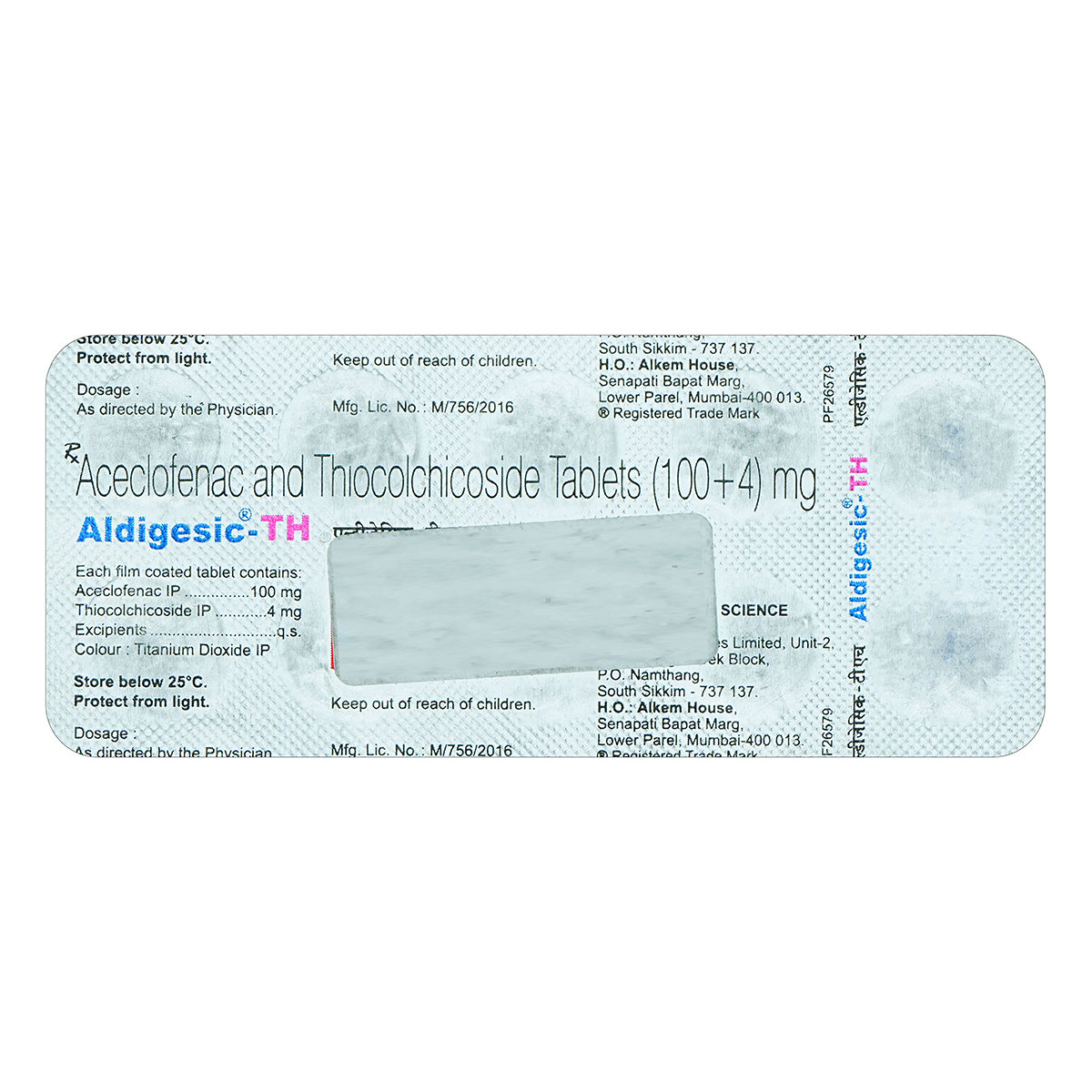 Aldigesic-TH Tablet 10's, Pack of 10 TabletS Aldigesic-TH Tablet 10's, Pack of 10 TabletS