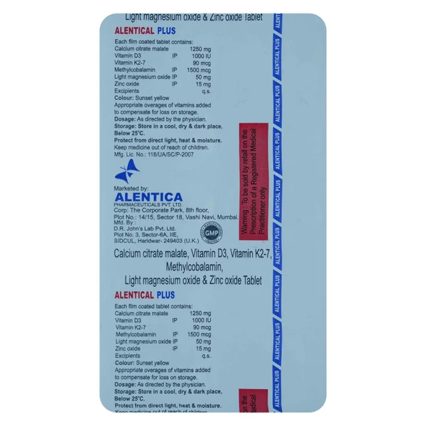 Alentical Plus Tablet 10's