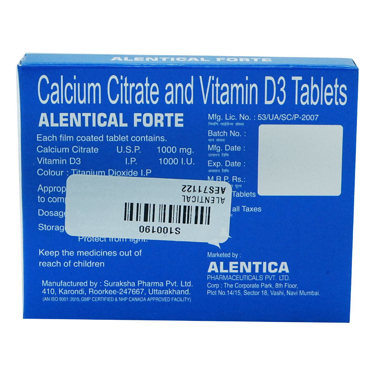 Alentical Forte Tablet 10's, Pack of 10 Alentical Forte Tablet 10's, Pack of 10