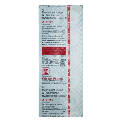 Alerfyt Tablet 10's, Pack of 10 TABLETS