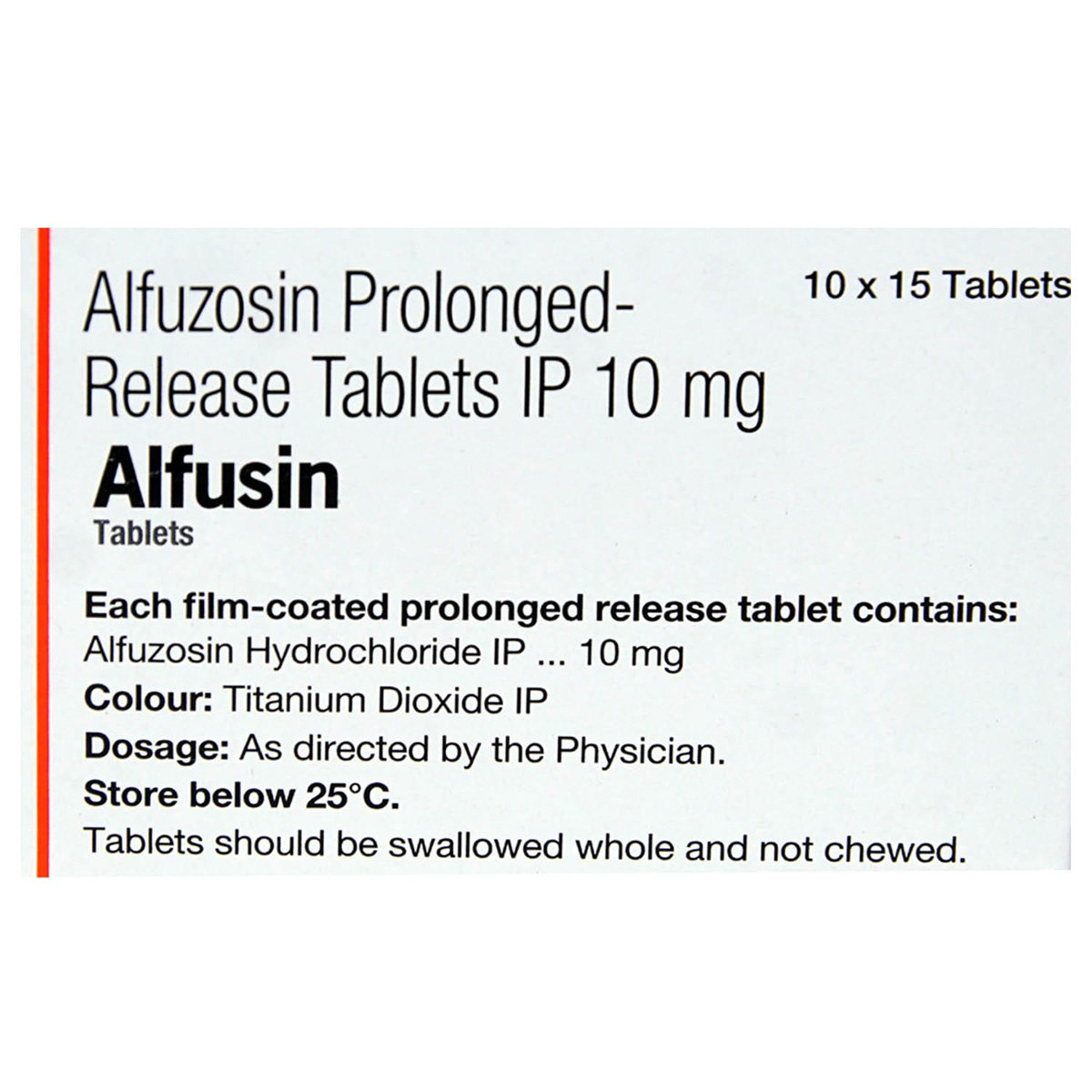 Alfusin Tablet 15's, Pack of 15 TABLETS Alfusin Tablet 15's, Pack of 15 TABLETS