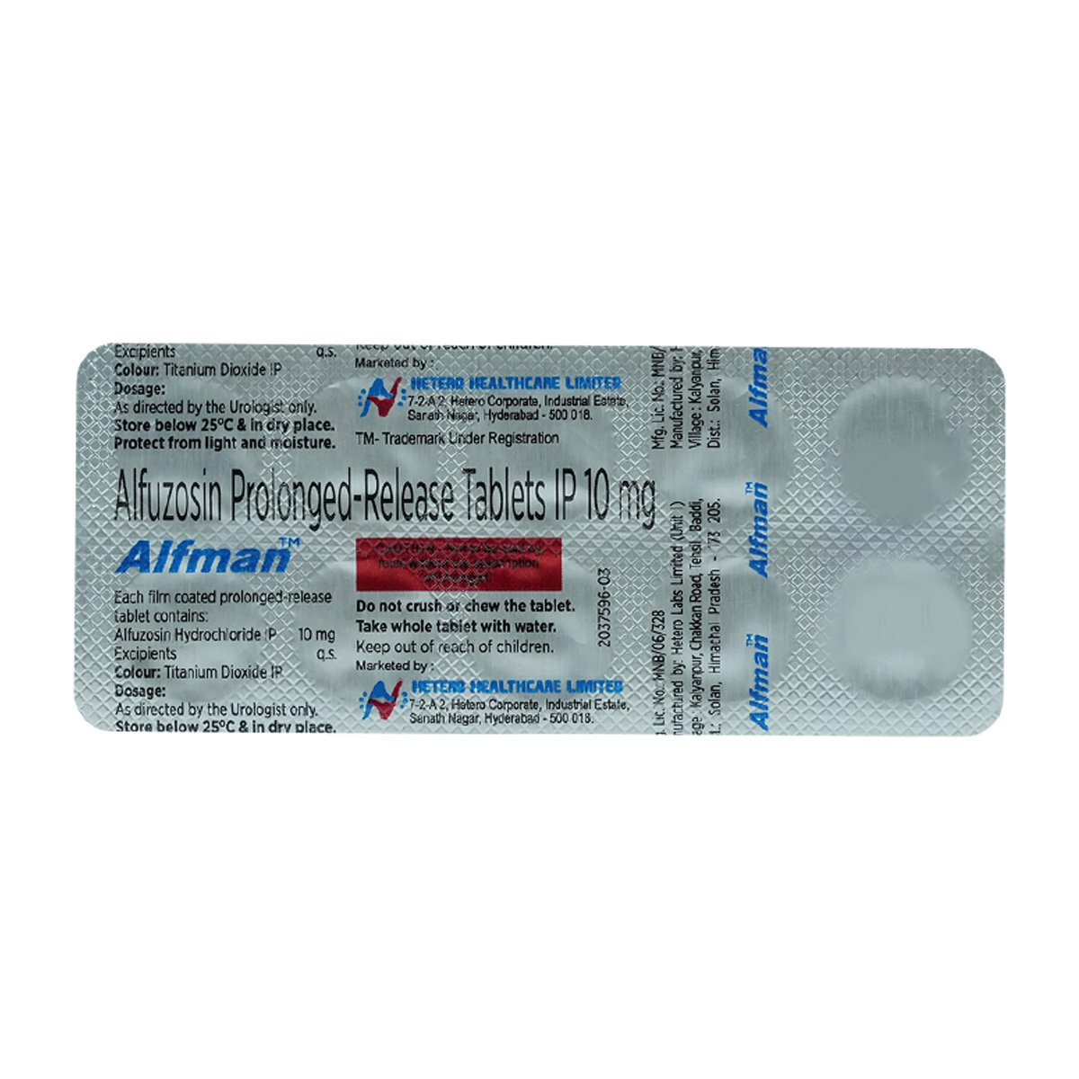 Alfman 10 mg Tablet 10's, Pack of 10 TabletS Alfman 10 mg Tablet 10's, Pack of 10 TabletS