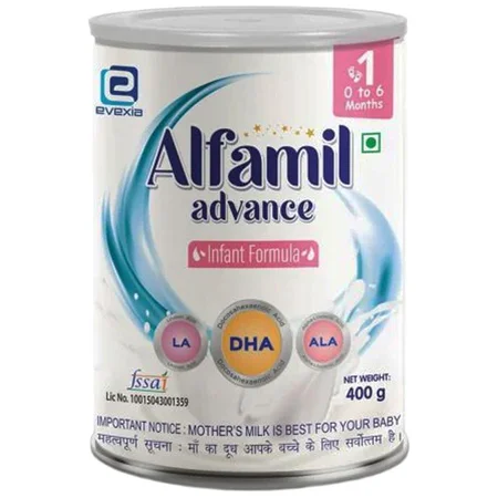 Alfamil Infant Formula Stage 1 Powder, 400 gm Tin