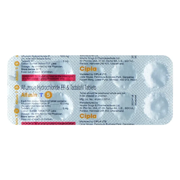 Alfusin T 5 Tablet 10's, Pack of 10 TabletS