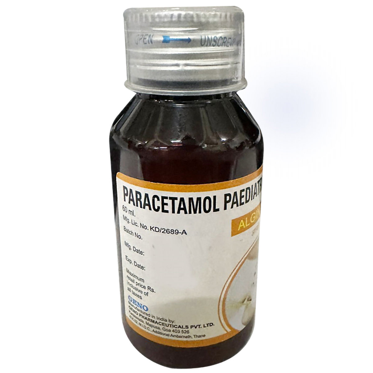 Algina 250 mg Syrup 60 ml, Pack of 1 Syrup Algina 250 mg Syrup 60 ml, Pack of 1 Syrup