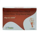 Algesic-1000 Tablet 10's, Pack of 10 TabletS