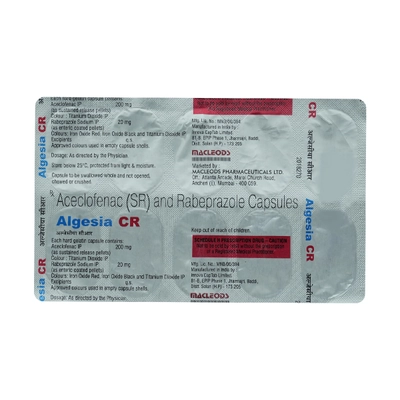 Algesia CR Capsule 10's, Pack of 10 CAPSULES