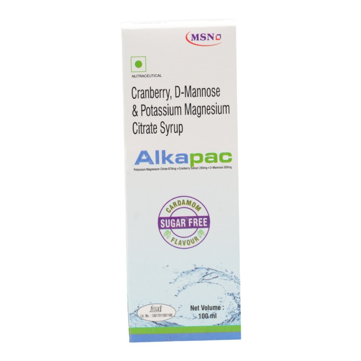 Alkapac Sugar Free Cardamom Syrup 100 ml, Pack of 1 Alkapac Sugar Free Cardamom Syrup 100 ml, Pack of 1