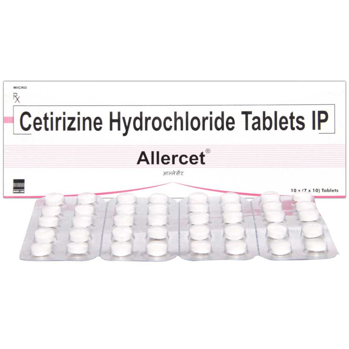 Allercet Tablet 10's, Pack of 10 TABLETS Allercet Tablet 10's, Pack of 10 TABLETS