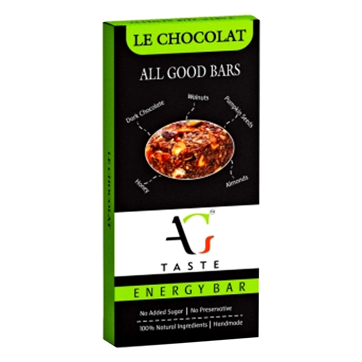 Buy All Good Bars Le Chocolat Energy Bar, 30 gm Online