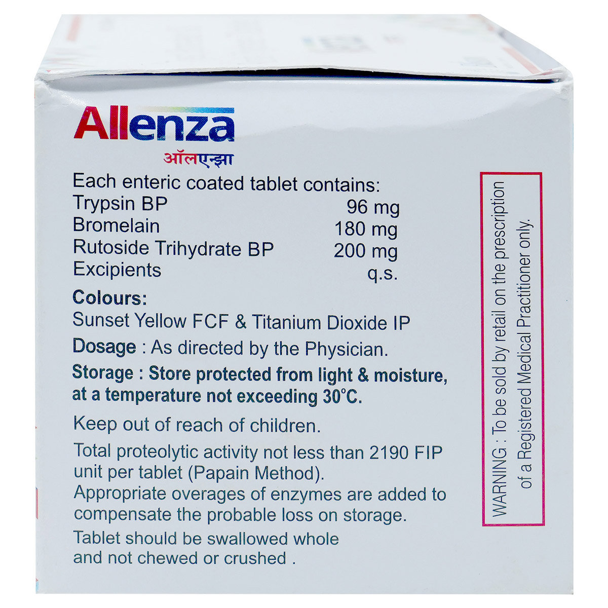 Allenza Tablet 10's, Pack of 10 TABLETS Allenza Tablet 10's, Pack of 10 TABLETS