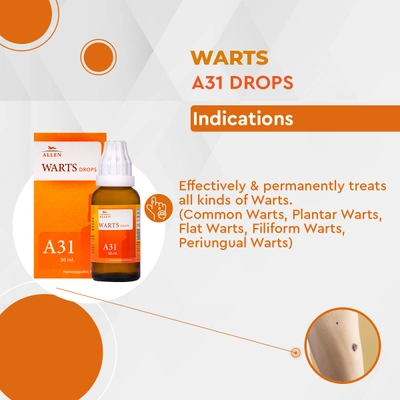 Allen A31 Warts Drops, 30 ml, Pack of 1