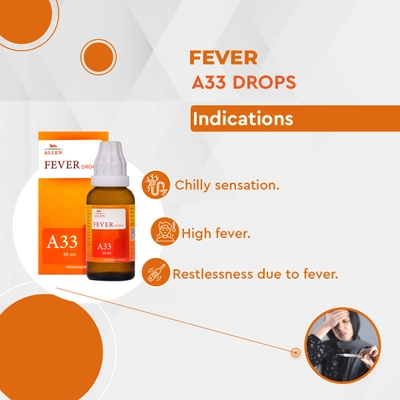 Allen A33 Fever Drops, 30 ml, Pack of 1