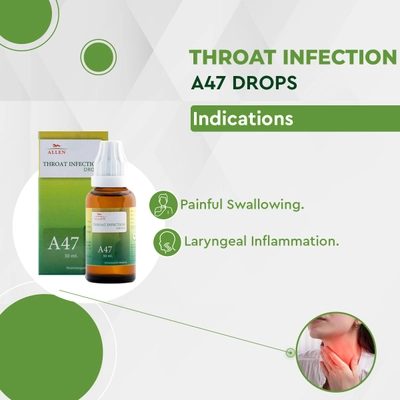 Allen A47 Throat Infection Drops, 30 ml, Pack of 1