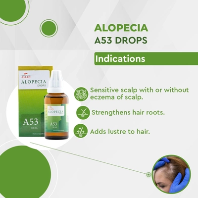 Allen A53 Alopecia Drops, 30 ml, Pack of 1