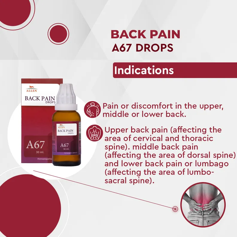 Buy Allen A67 Back Pain Drops, 30 ml | 19 Minutes Delivery | Apollo ...