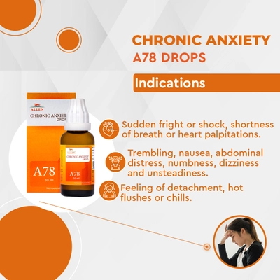 Allen A78 Chronic Anxiety Drops, 30 ml, Pack of 1