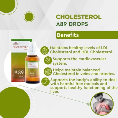 Allen A89 Cholesterol Drops, 30 ml, Pack of 1