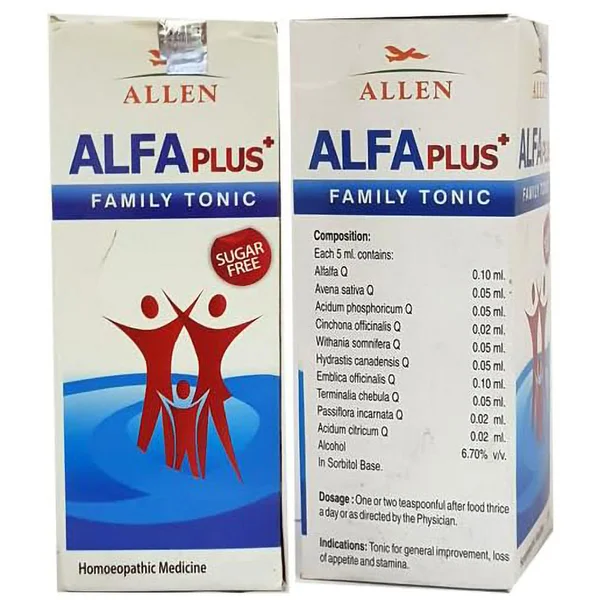 Allen Alfa Plus Sugar Free Family Tonic, 500 ml