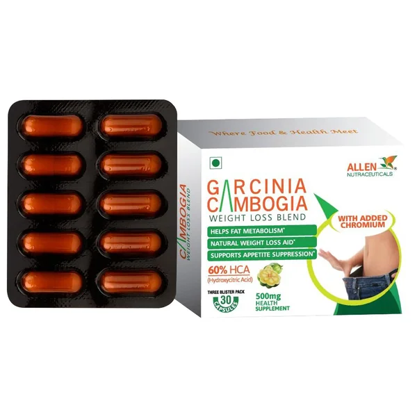 Allen Nutraceutical Garcinia Cambogia 6% HCA 500mg, 30 Capsules