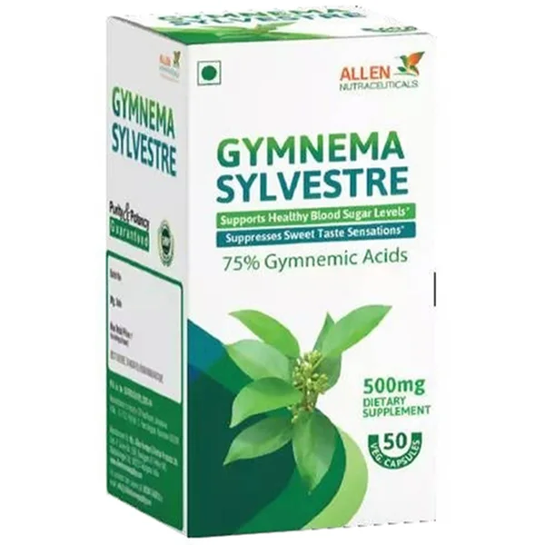 Allen Nutraceutical Gymnema Sylvestre 500mg, 50 Capsules