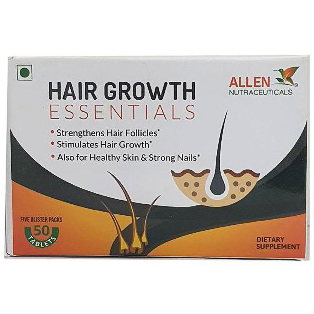 Allen Nutraceutical Hair Growth Essentials, 50 Tablets Uses, Benefits