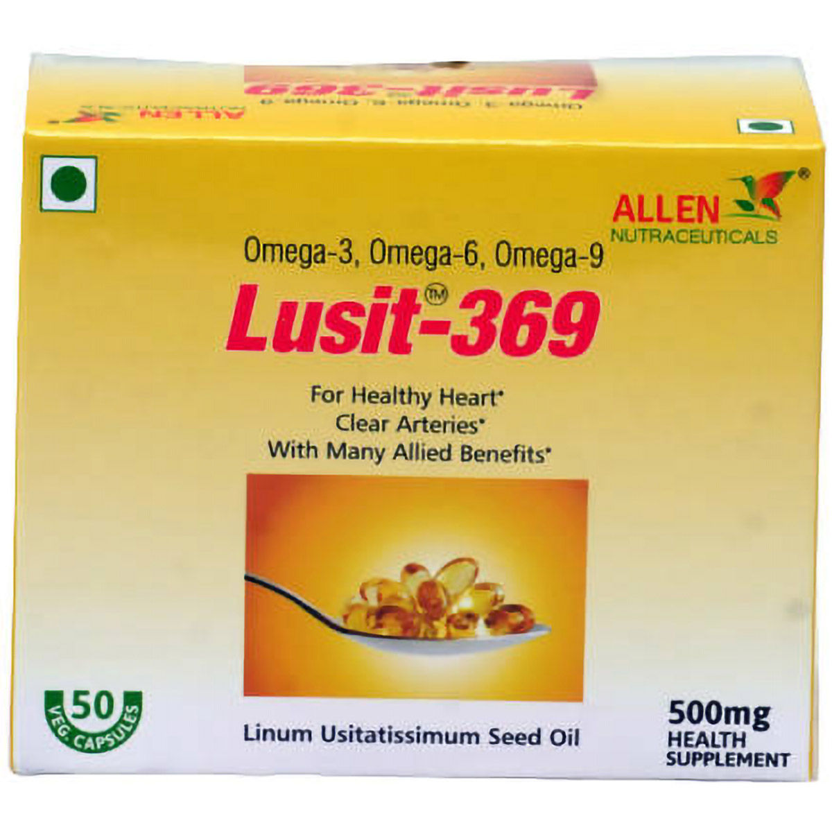 Allen Nutraceutical Lusit 369 500mg, 50 Capsules Uses, Benefits