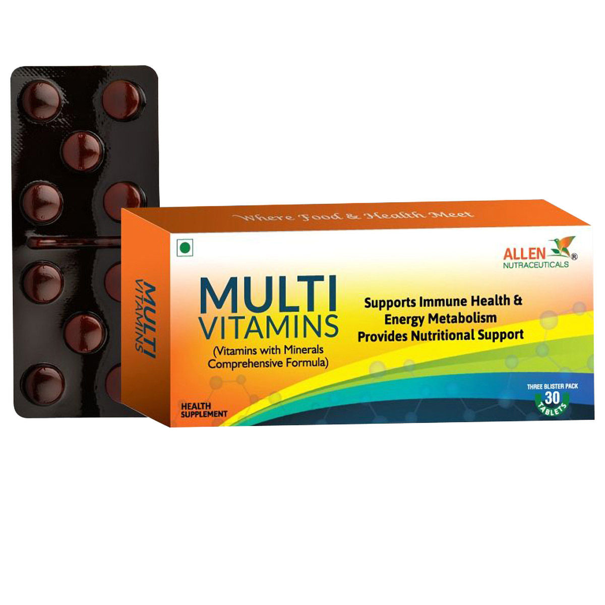 Allen Nutraceutical Multi Vitamins, 30 Tablets Uses, Benefits, Price