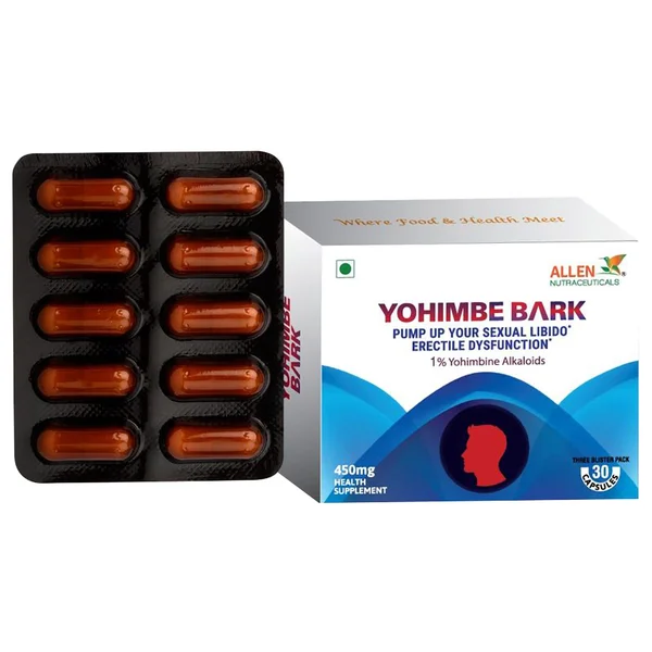 Allen Nutraceutical Yohimbe Bark, 30 Capsules