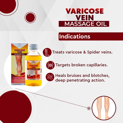 Allen Varicose Vein Massage Oil, 100 ml, Pack of 1