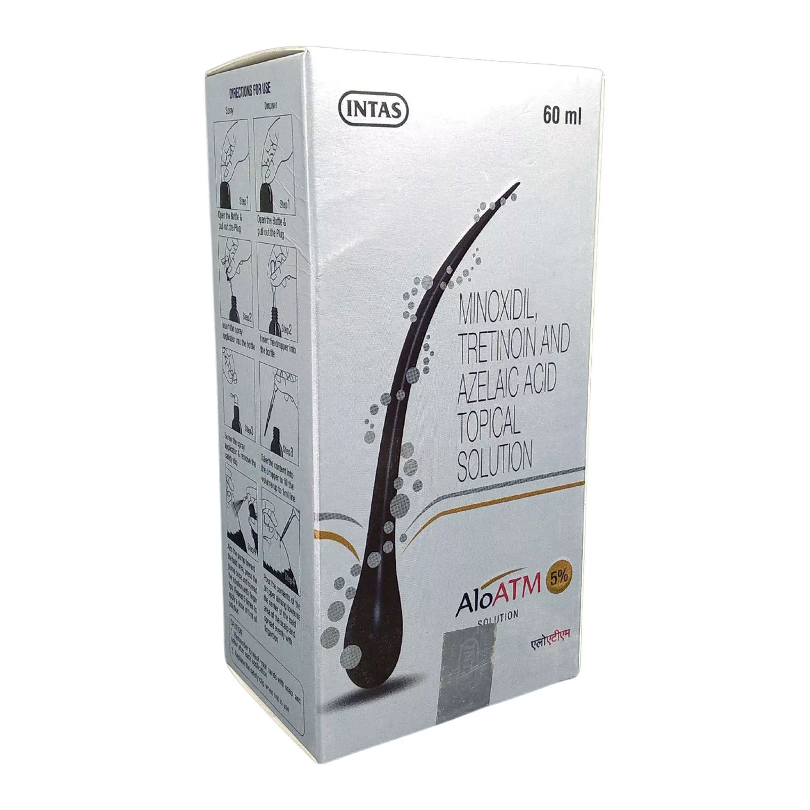 Aloatm 5% Topical Solution 60 ml, Pack of 1 SOLUTION Aloatm 5% Topical Solution 60 ml, Pack of 1 SOLUTION