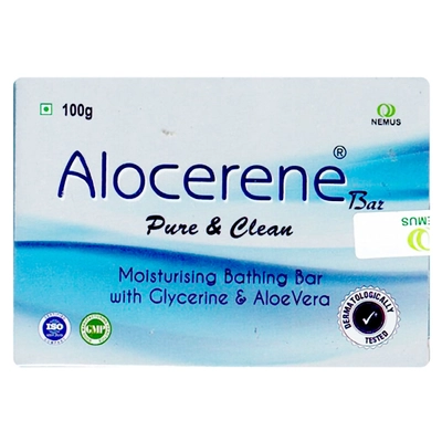 Alocerene 10%W/W Bar 100Gm, Pack of 1 Soap