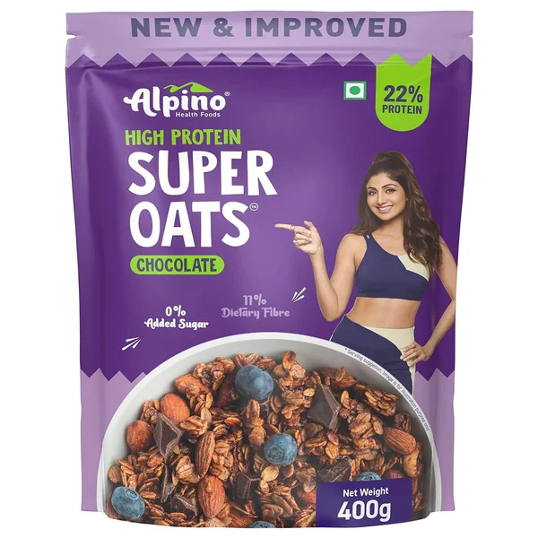 Alpino High Protein Super Oats Chocolate, 400 gm
