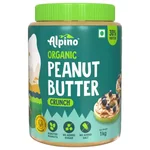 Alpino Organic Natural Peanut Butter Crunch, 1 kg