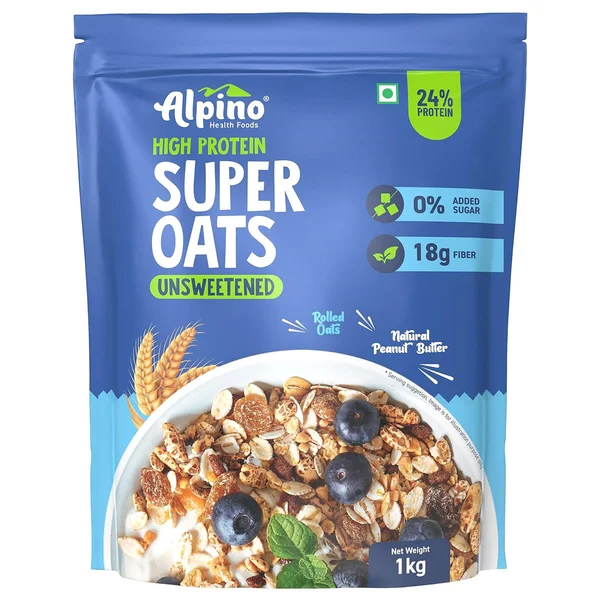Alpino High Protein Super Oats Unsweetened, 1 kg