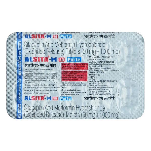 Alsita-M 50 Forte Tablet 10's