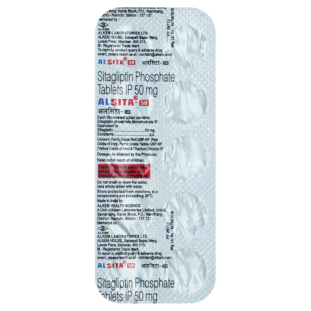 Alsita-50 Tablet 10's, Pack of 10 TabletS Alsita-50 Tablet 10's, Pack of 10 TabletS