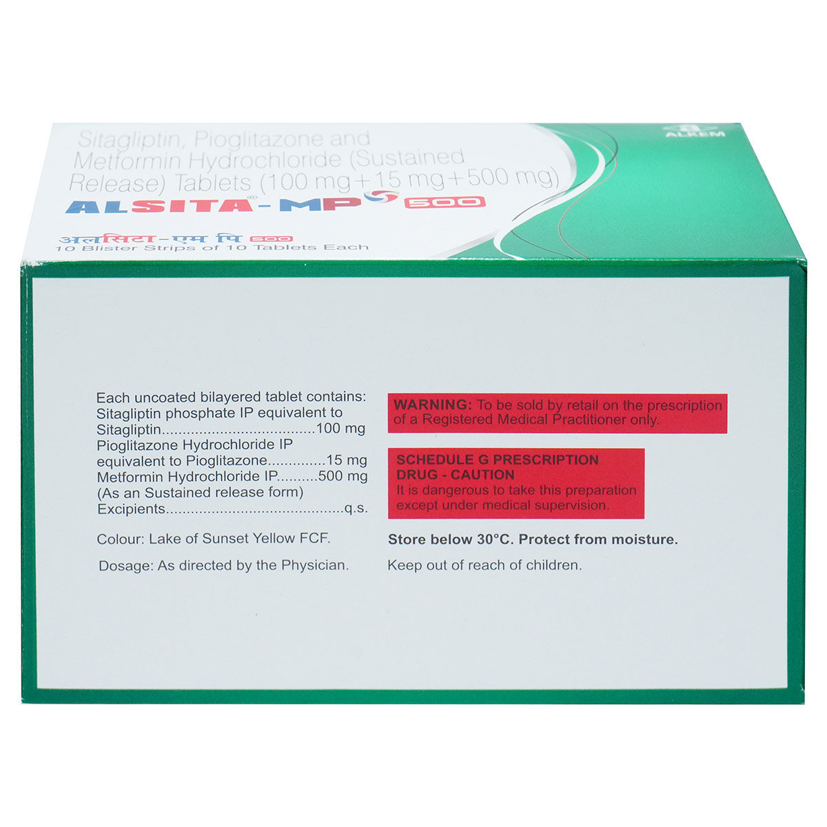 Alsita-MP 500 Tablet 10's, Pack of 10 TabletS Alsita-MP 500 Tablet 10's, Pack of 10 TabletS