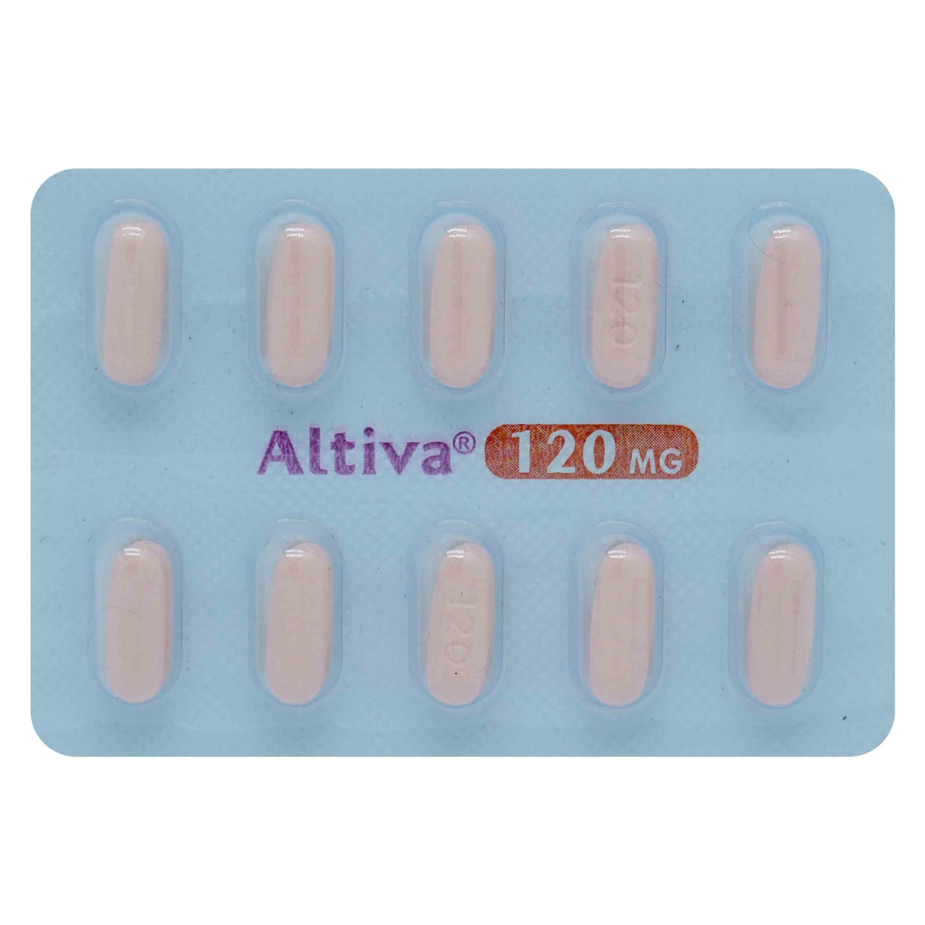 Altiva 120 mg Tablet 10's, Pack of 10 IndiaS Altiva 120 mg Tablet 10's, Pack of 10 IndiaS