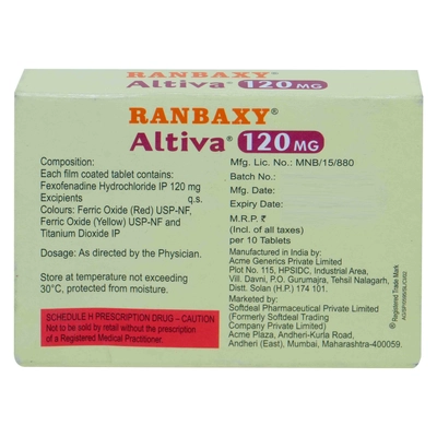 Altiva 120 mg Tablet 10's, Pack of 10 IndiaS