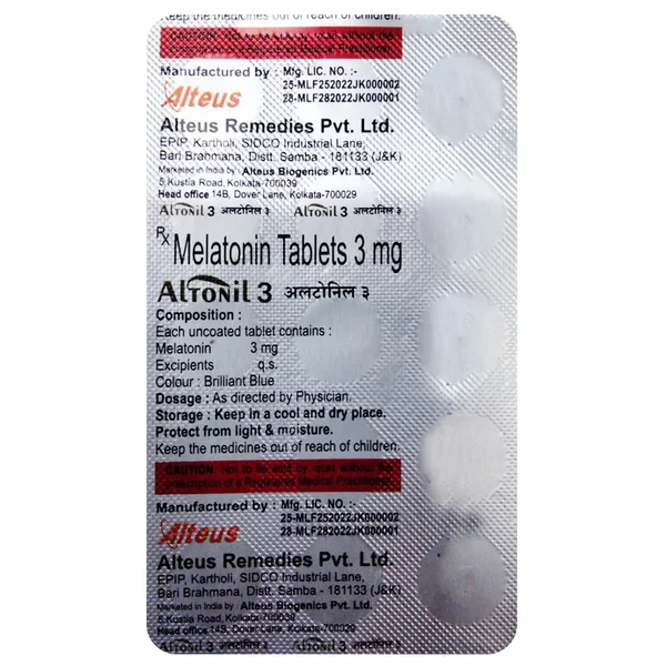 Altonil 3 Tablet 15's, Pack of 15 TabletS